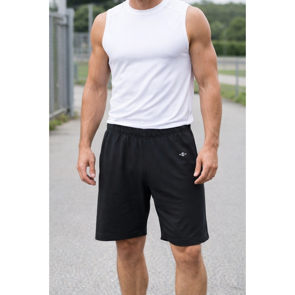 Champion Bike Shorts Mens Size XL Black Athletic Cycling Activewear Stretch‎ USA